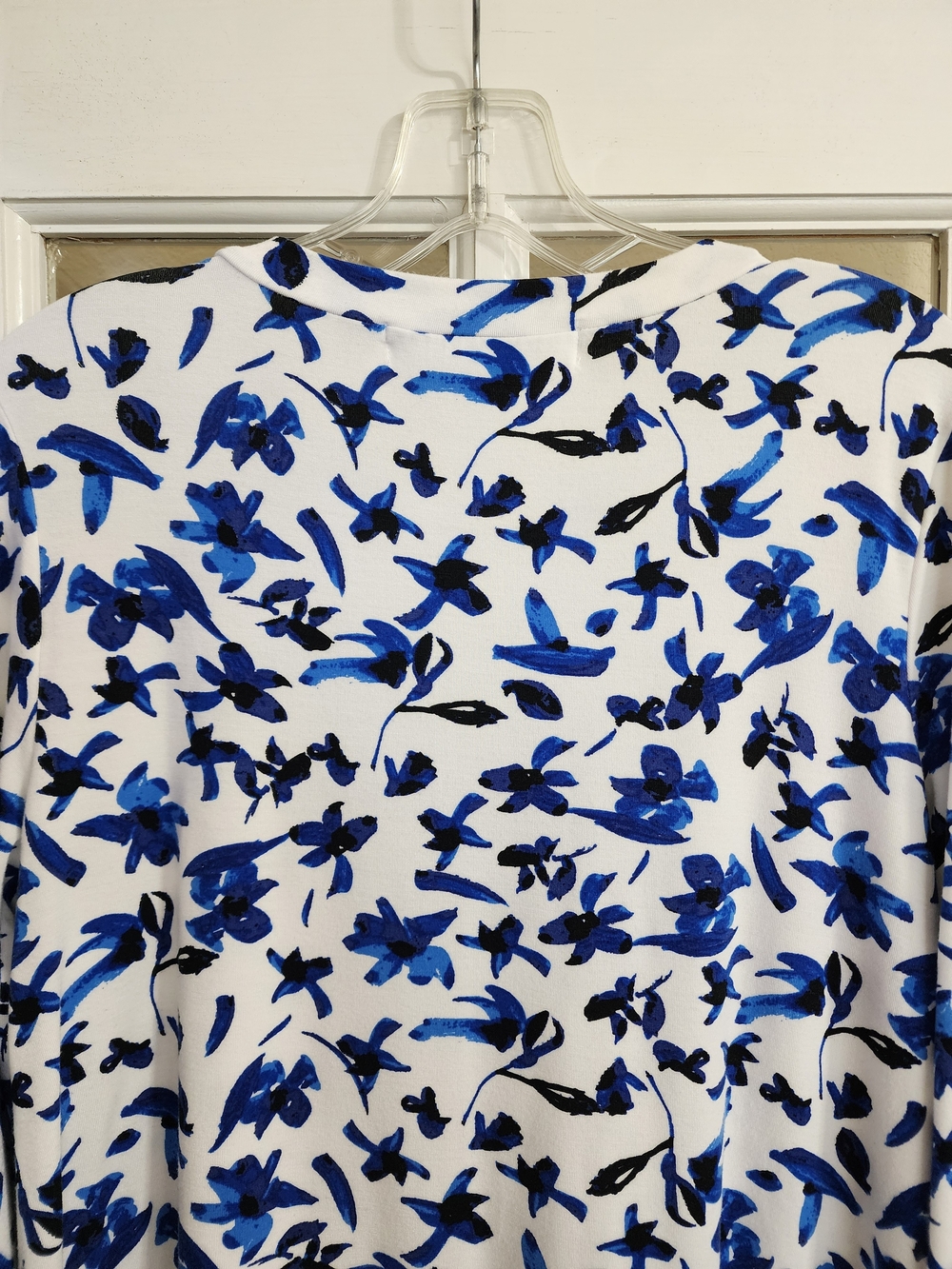 Sonnet James Georgia Play Dress S Blue Floral Tencel 3/4 Sleeve - Picture 9 of 12